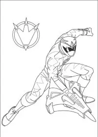 Fisă de colorat cu Power rangers de colorat p106