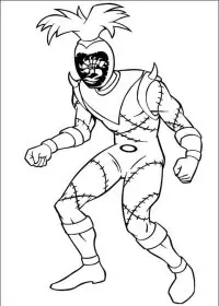 Fisă de colorat cu Power rangers de colorat p12