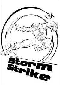 Fisă de colorat cu Power rangers de colorat p14