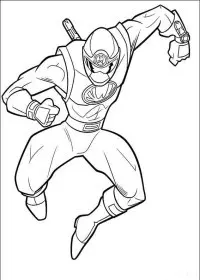 Fisă de colorat cu Power rangers de colorat p25