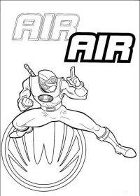 Fisă de colorat cu Power rangers de colorat p26