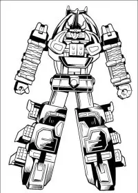 Fisă de colorat cu Power rangers de colorat p28