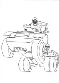 Fisă de colorat cu Power rangers de colorat p34
