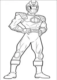 Fisă de colorat cu Power rangers de colorat p37