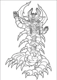 Fisă de colorat cu Power rangers de colorat p41