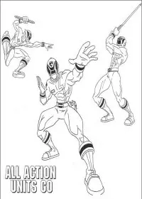 Fisă de colorat cu Power rangers de colorat p55