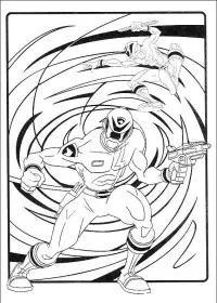 Fisă de colorat cu Power rangers de colorat p59