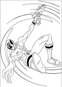 Fisă de colorat cu Power rangers de colorat p67
