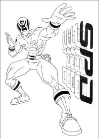 Fisă de colorat cu Power rangers de colorat p70
