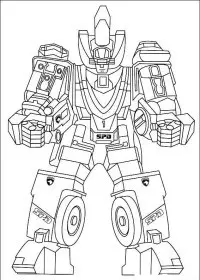 Fisă de colorat cu Power rangers de colorat p71