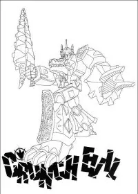 Fisă de colorat cu Power rangers de colorat p77