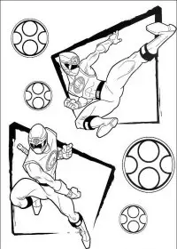 Fisă de colorat cu Power rangers de colorat p90