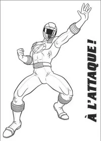 Fisă de colorat cu Power rangers de colorat p95