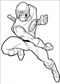 Fisă de colorat cu Power rangers de colorat p98