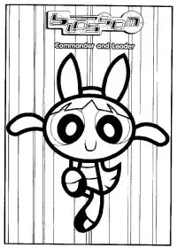 Fisă de colorat cu Powerpuff girls de colorat p03