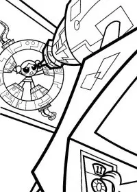 Fisă de colorat cu Powerpuff girls de colorat p04