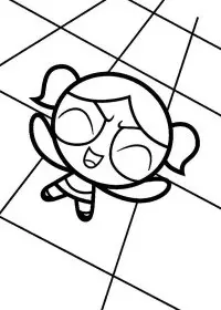 Fisă de colorat cu Powerpuff girls de colorat p12