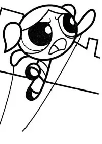 Fisă de colorat cu Powerpuff girls de colorat p13