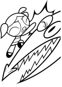 Fisă de colorat cu Powerpuff girls de colorat p15