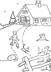 Fisă de colorat cu Primavara de colorat p03