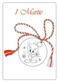 Fisă de colorat cu Primavara de colorat p108