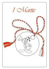 Fisă de colorat cu Primavara de colorat p109