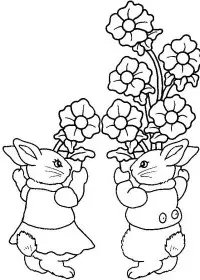 Fisă de colorat cu Primavara de colorat p113