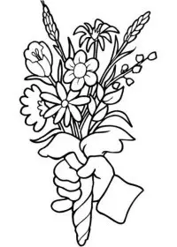 Fisă de colorat cu Primavara de colorat p119