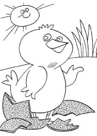 Fisă de colorat cu Primavara de colorat p121