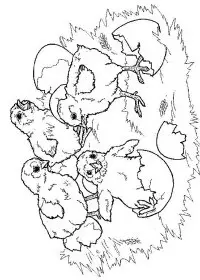 Fisă de colorat cu Primavara de colorat p125