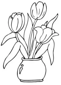 Fisă de colorat cu Primavara de colorat p131