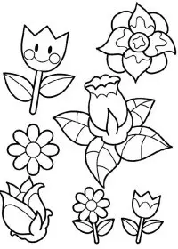 Fisă de colorat cu Primavara de colorat p17