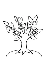 Fisă de colorat cu Primavara de colorat p25