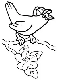 Fisă de colorat cu Primavara de colorat p47