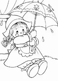 Fisă de colorat cu Primavara de colorat p49