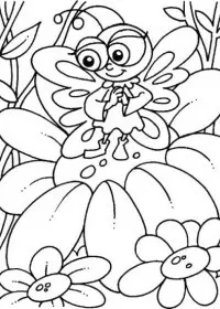 Fisă de colorat cu Primavara de colorat p52