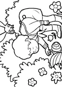 Fisă de colorat cu Primavara de colorat p78