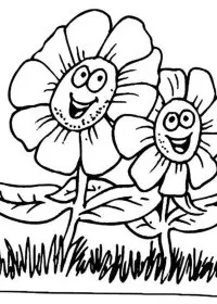 Fisă de colorat cu Primavara de colorat p83