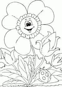 Fisă de colorat cu Primavara de colorat p89