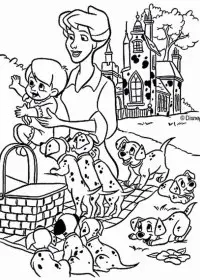 Fisă de colorat cu Primavara de colorat p99