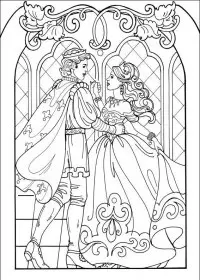 Fisă de colorat cu Printesa leonora de colorat p04