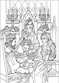 Fisă de colorat cu Printesa leonora de colorat p10