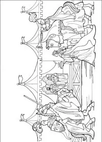 Fisă de colorat cu Printesa leonora de colorat p13