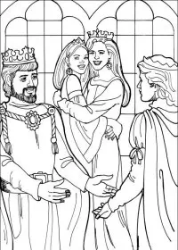 Fisă de colorat cu Printesa leonora de colorat p17