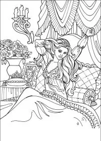 Fisă de colorat cu Printesa leonora de colorat p19