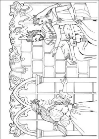 Fisă de colorat cu Printesa leonora de colorat p20