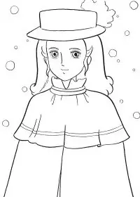 Printesa Sarah de colorat