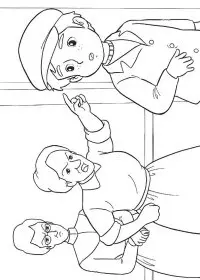 Fisă de colorat cu Printesa sarah de colorat p06