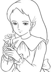 Fisă de colorat cu Printesa sarah de colorat p10