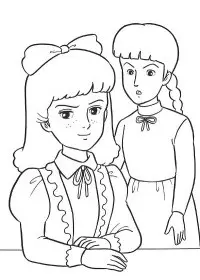 Fisă de colorat cu Printesa sarah de colorat p14
